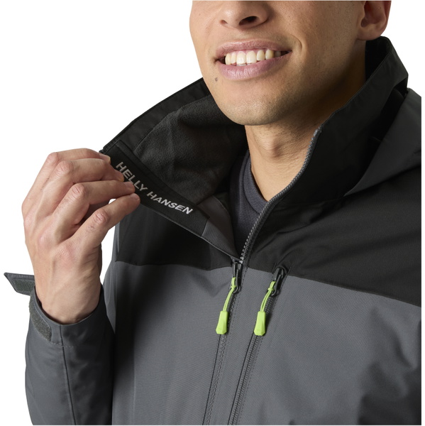 2026 Helly Hansen Mens Crew Hooded Midlayer Jacket 2 34442 - Thunder Grey